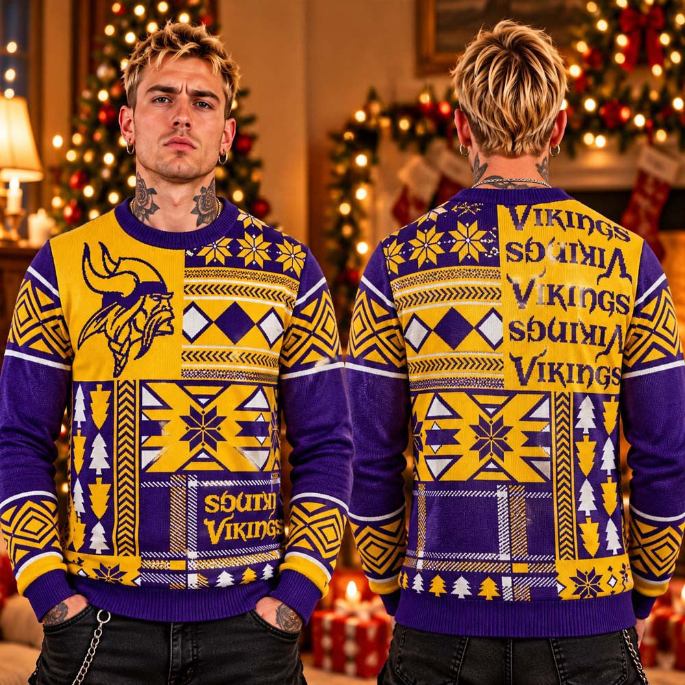 Minnesota Vikings NFL 2026 Ugly Christmas Sweater Winter Apparel Gift For Skol Nation - Foxy23shop