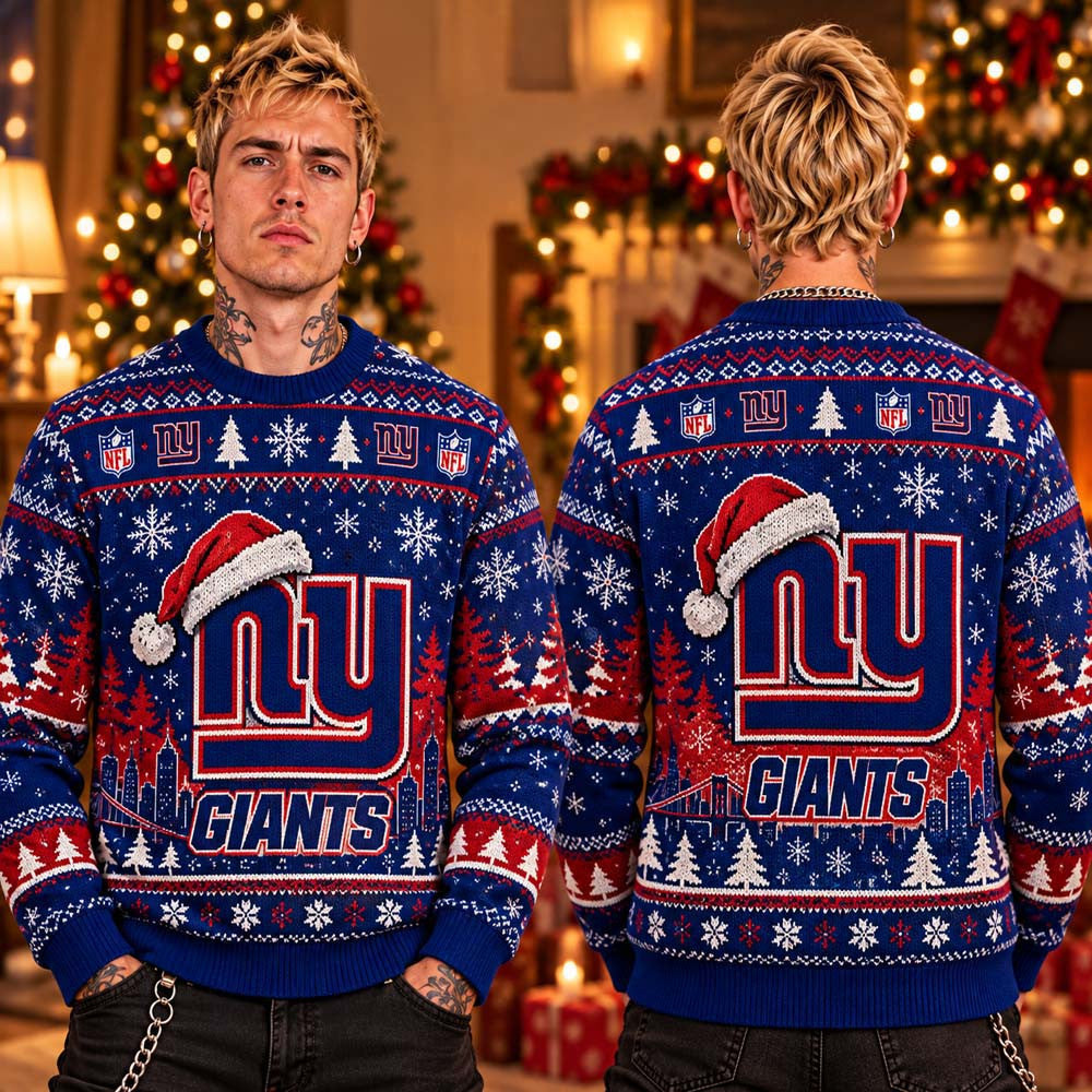 New York Giants NFL 2026 Christmas Ugly Sweater Xmas Clothing Gifts For Giants Fan - Foxy23shop