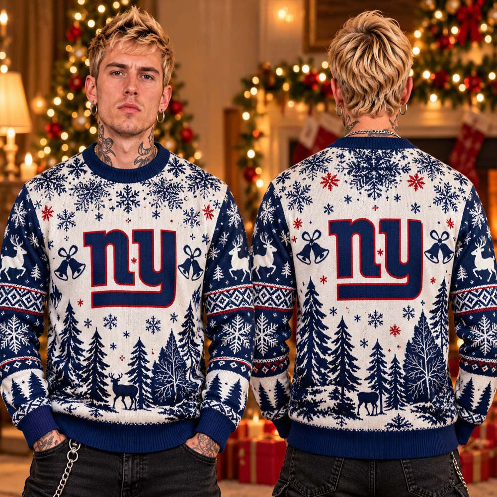 New York Giants NFL 2026 Ugly Christmas Sweater Xmas Clothing Gifts For Giants Fans - Foxy23shop