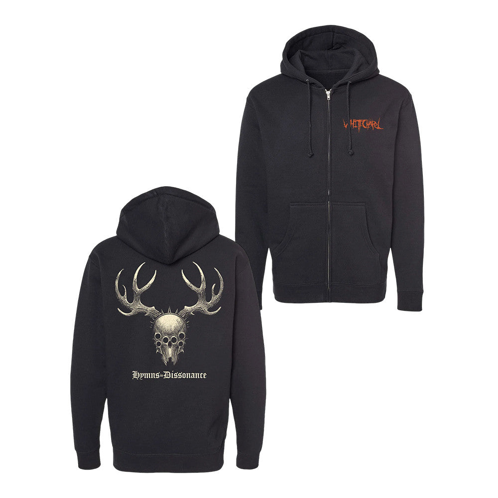 Whitechapel Merch Hymns Zip Hoodie Whitechapel Apparel Music Lovers Gifts - Foxy23shop