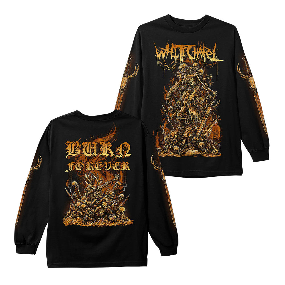 Whitechapel Merch A Visceral Retch Black Long Sleeve Shirt Presents For Fans - Foxy23shop