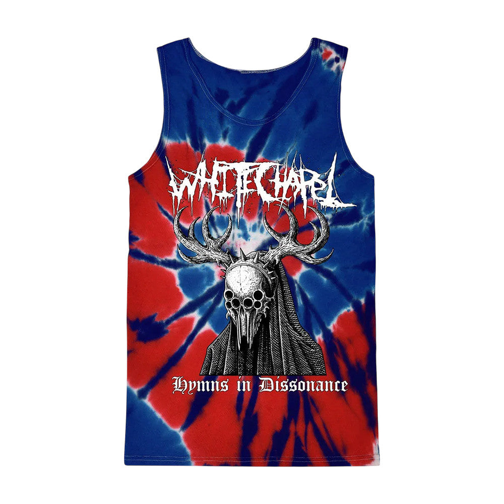 Whitechapel Merch Mask Independence Tie Dye Tank Top Whitechapel Clothing Line - Foxy23shop
