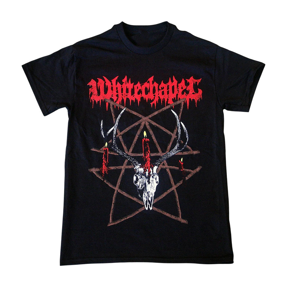 Whitechapel Merch Pentagram Candle T-Shirt Presents For Whitechapel Fan - Foxy23shop