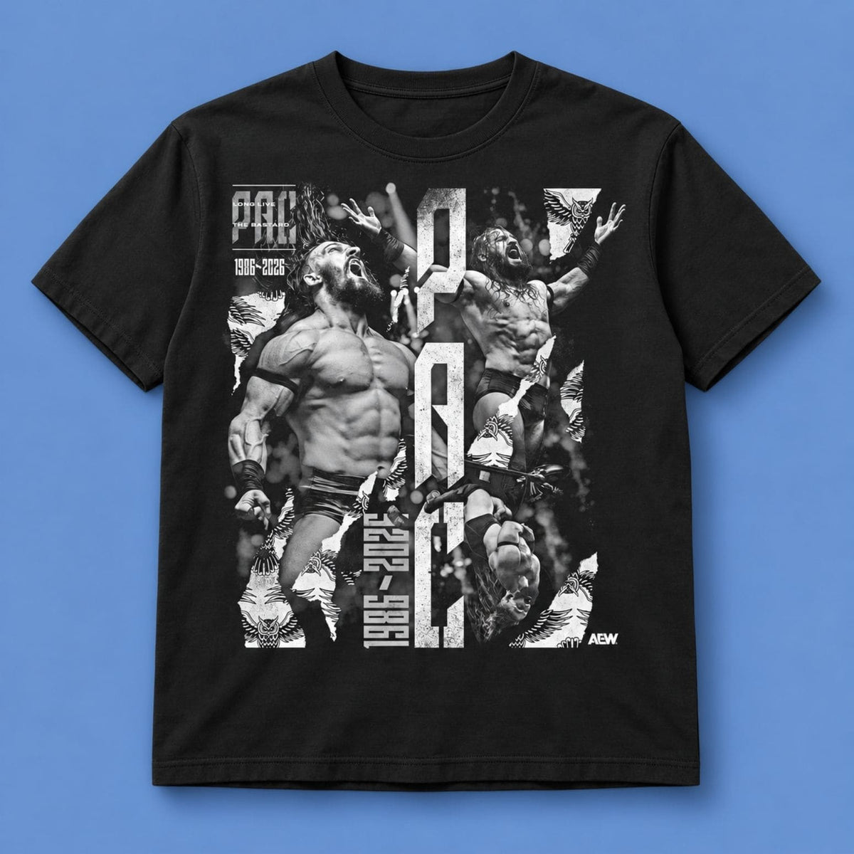 All Elite Wrestling Pac Forever Memorial Tribute Black T-Shirt Benjamin PAC Satterley Shirt Gift For Fan - Foxy23shop