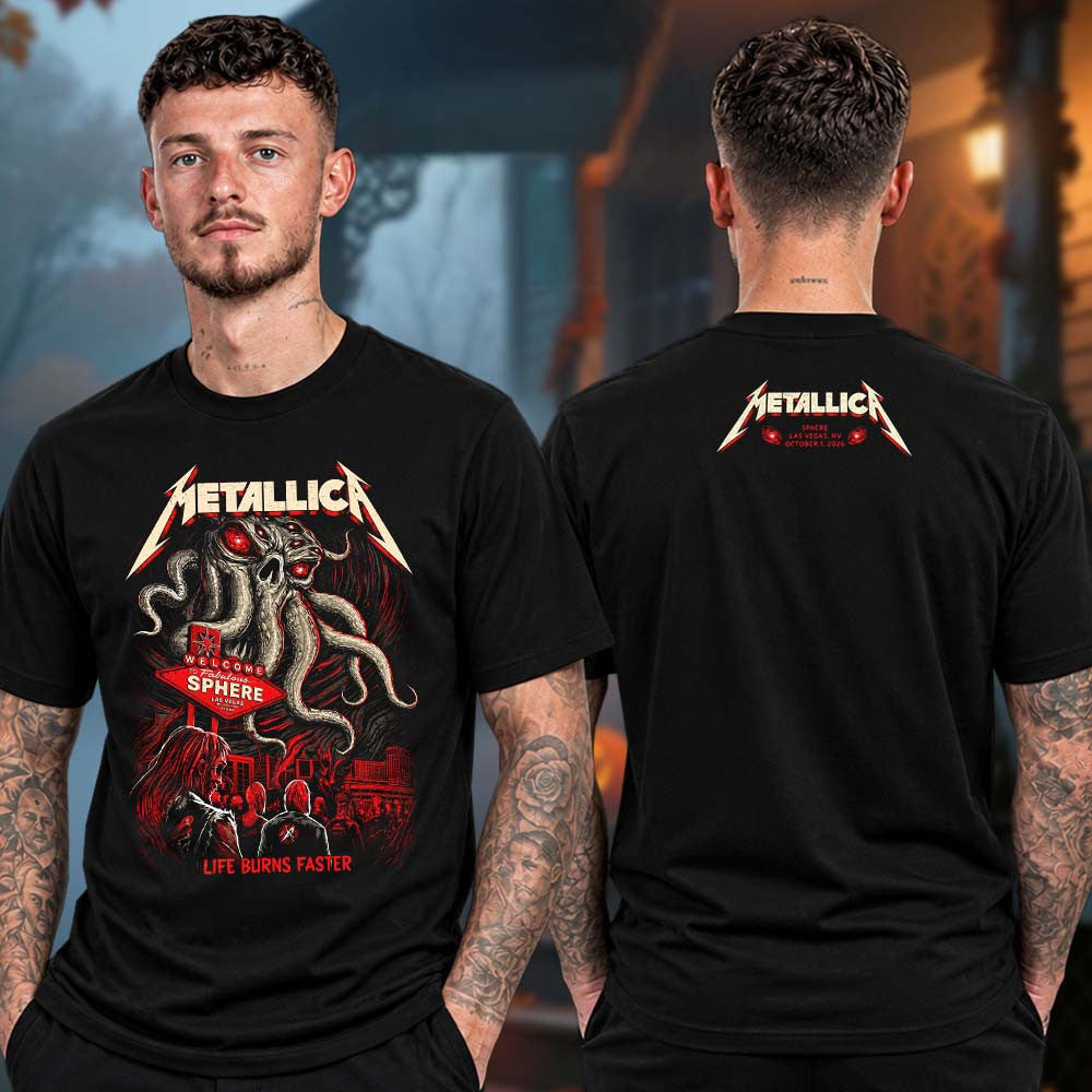 Metallica Sphere Night 1 Of 24 Event T-Shirt Metallica Concert Outfits Best Fan Gifts - Foxy23shop