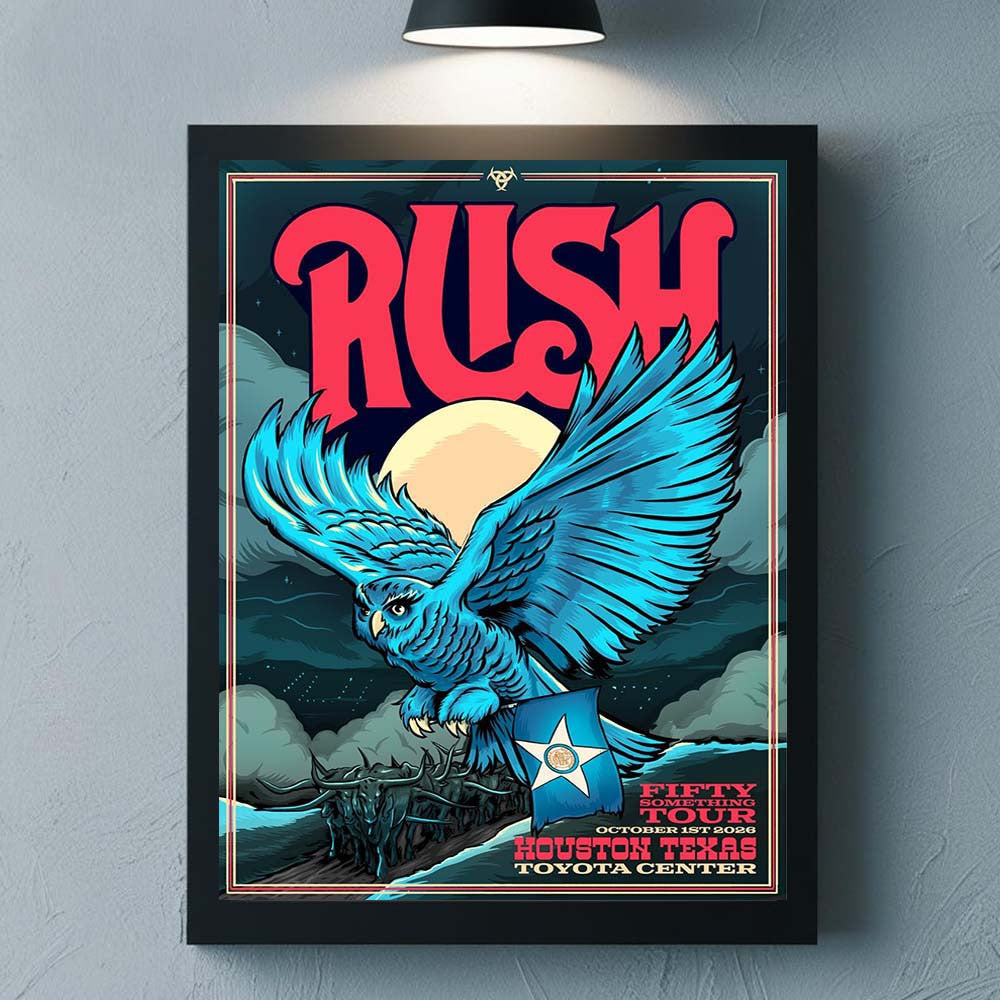 Rush Houston Texas Event 2026 Tour Live Poster Rush Concert Poster Gifts For Rock Lover - Foxy23shop