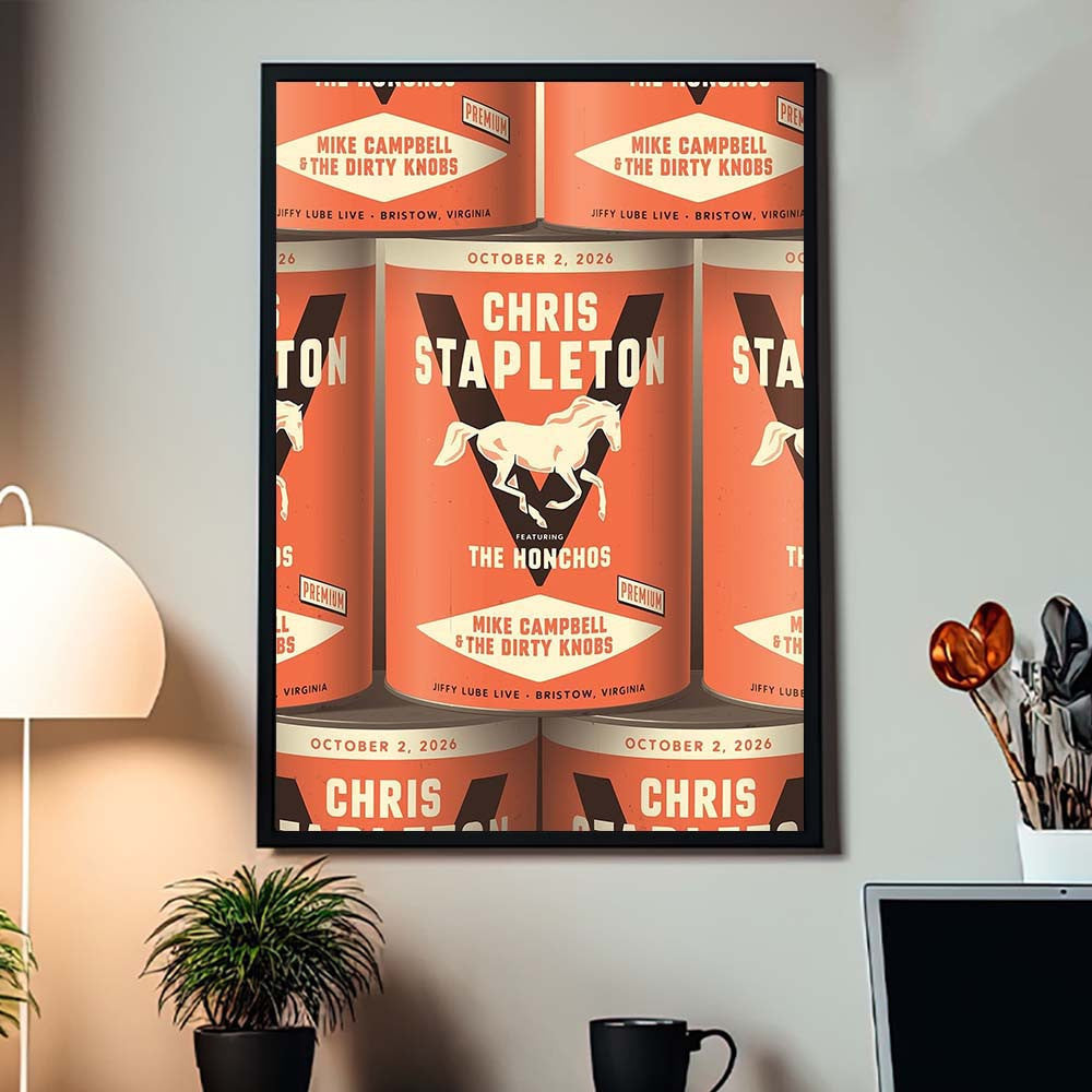 Chris Stapleton Bristow VA 2026 Event Poster Chris Stapleton Concert Poster Music Lovers Gifts - Foxy23shop