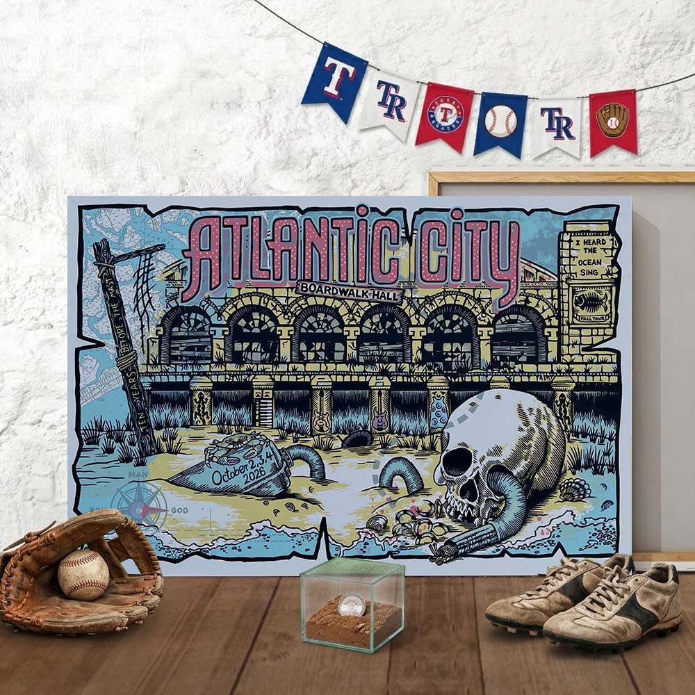 Phish Atlantic City NJ Event Poster Phish Concert Poster Best Gifts For Music Lovers - Foxy23shop
