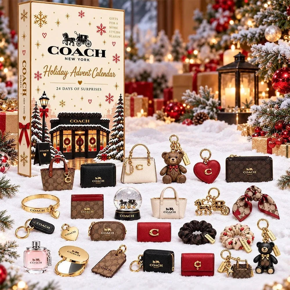 Coach Holiday Advent Calendar 2026 Christmas Eve Countdown Xmas Gifts For Wife - Foxy23shop