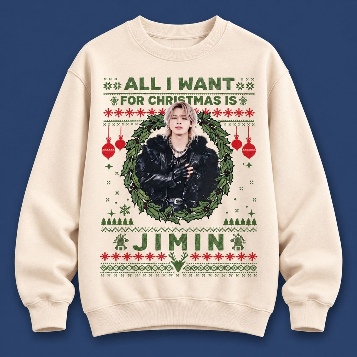 All I Want For Christmas Is Jimin Sweatshirt BTS Merch Best Gifts For Army - Foxy23shop