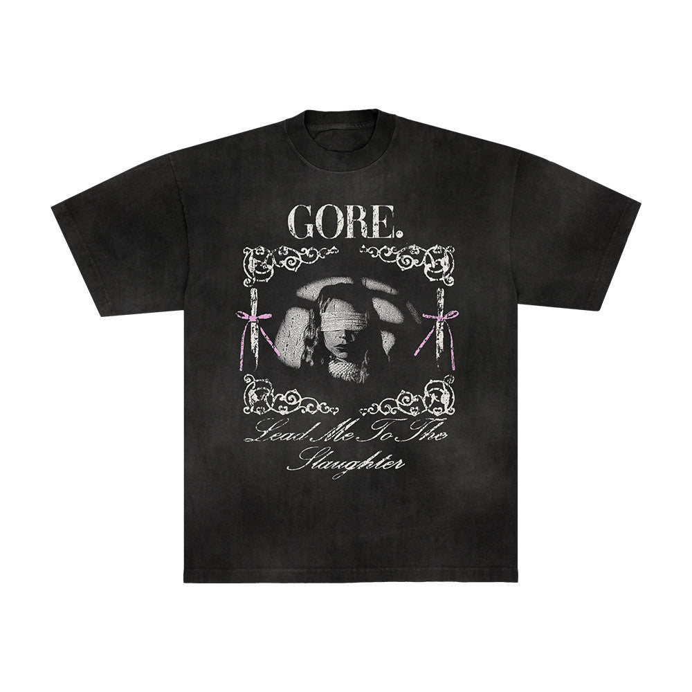 Gore Merch Blinded Ribbon Black T-Shirt Best Presents For Gorec Lovers - Foxy23shop