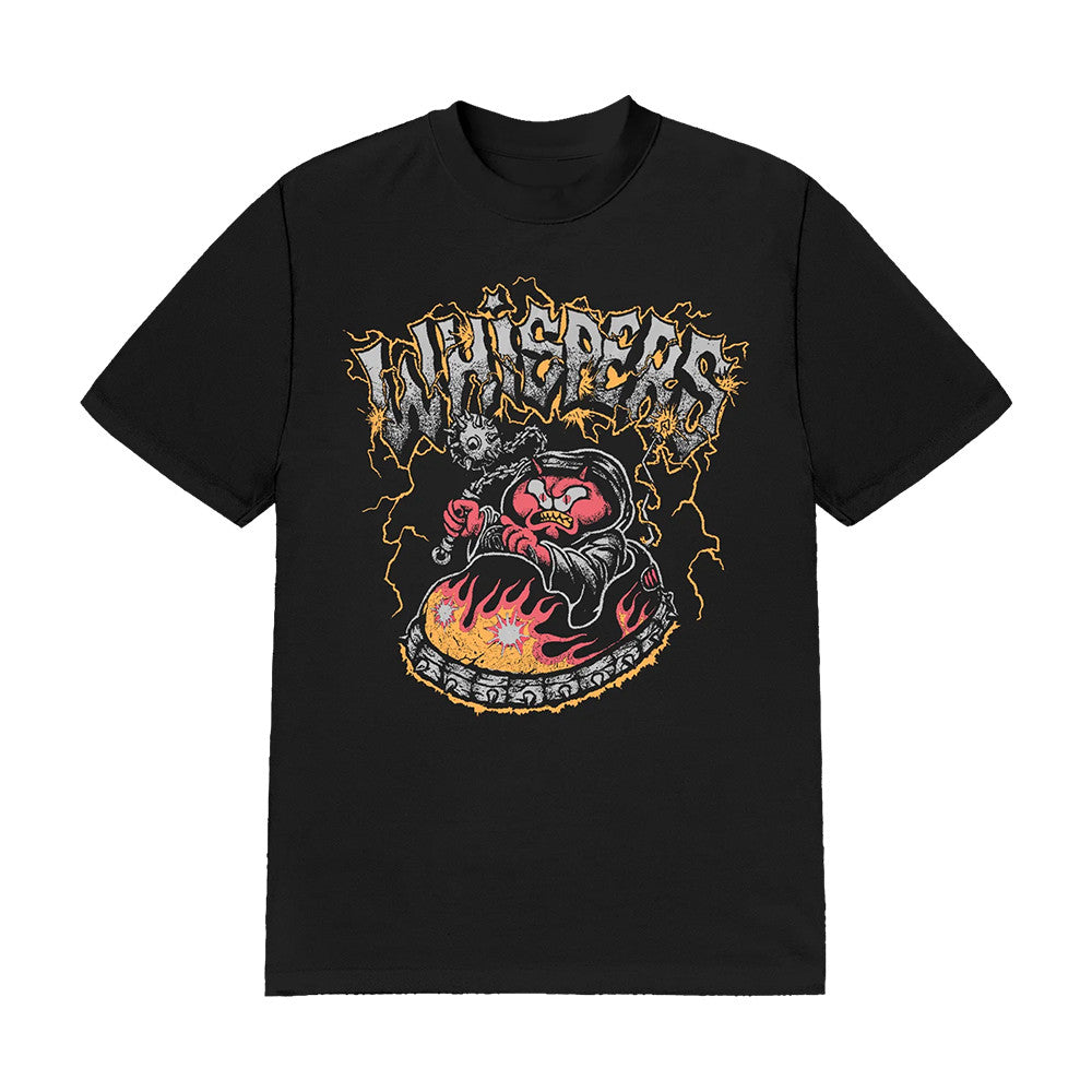 Whispers Merch Bumper Car Devil Black T-Shirt Whispers Streetwear Apparel Best Fan Gifts - Foxy23shop