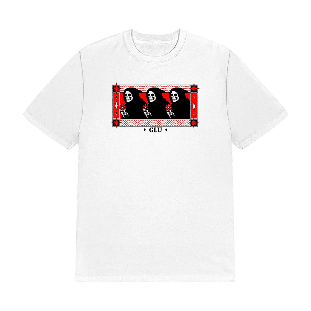 Glu Reaper White T-Shirt Glu Merch Best Presents For Music Lovers - Foxy23shop