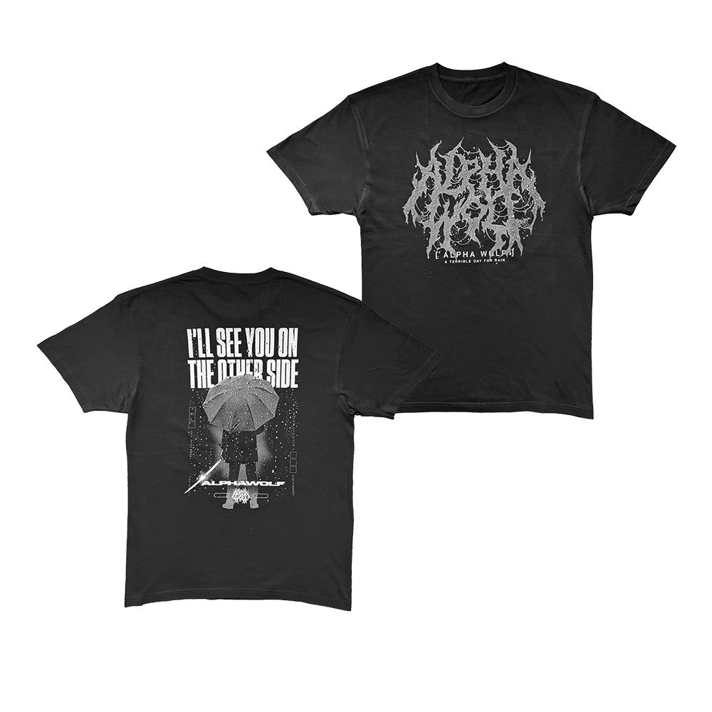 Alpha Wolf Merch Terrible Day For Rain T-Shirt Great Gifts For Alpha Wolf Lovers - Foxy23shop