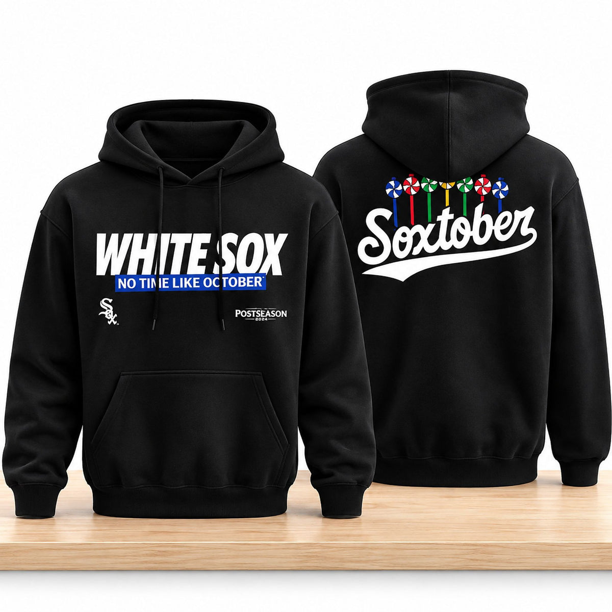 Chicago White Sox No Time Like October Postseason Soxtober 2026 Hoodie Chicago White Sox Apparel - Foxy23shop