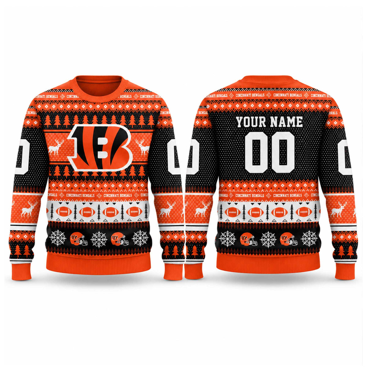 Custom Cincinnati Bengals 2026 NFL Ugly Christmas Sweater Winter Apparel Fan Gear - Foxy23shop