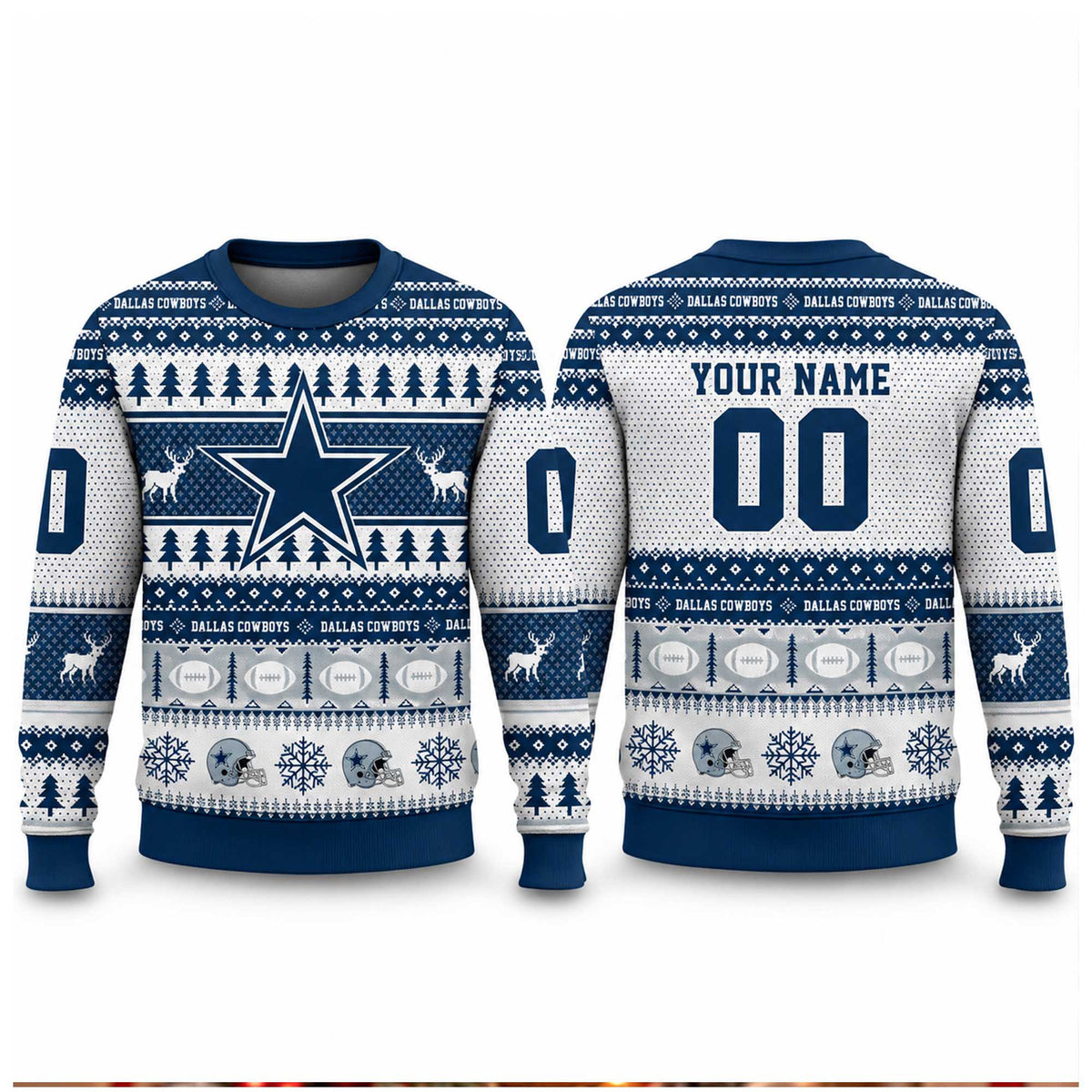 Custom Dallas Cowboys 2026 NFL Football Ugly Christmas Sweater Gifts For Cowboys Nation - Foxy23shop