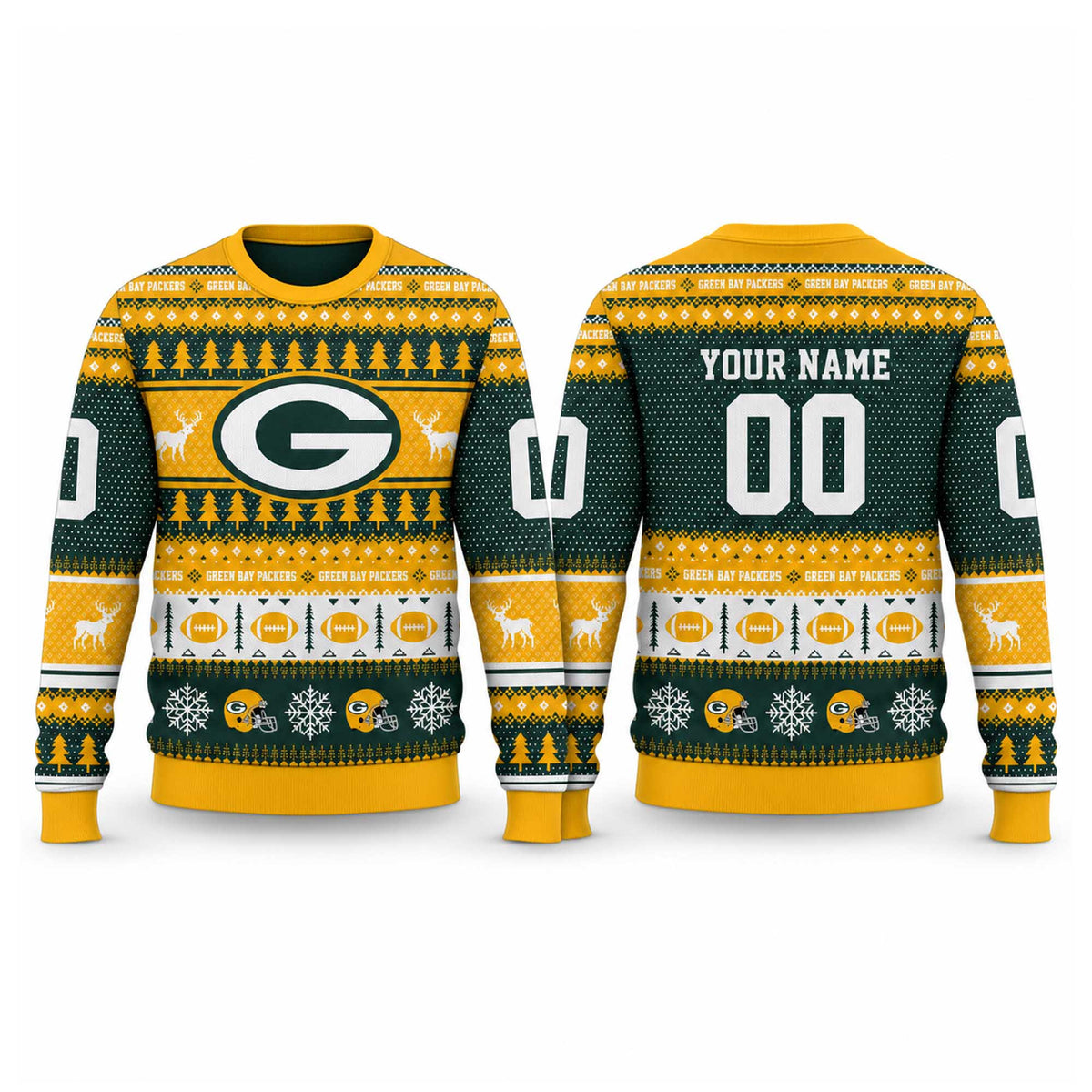 Custom Green Bay Packers 2026 NFL Ugly Christmas Sweater Xmas Gifts For Packers Fans - Foxy23shop