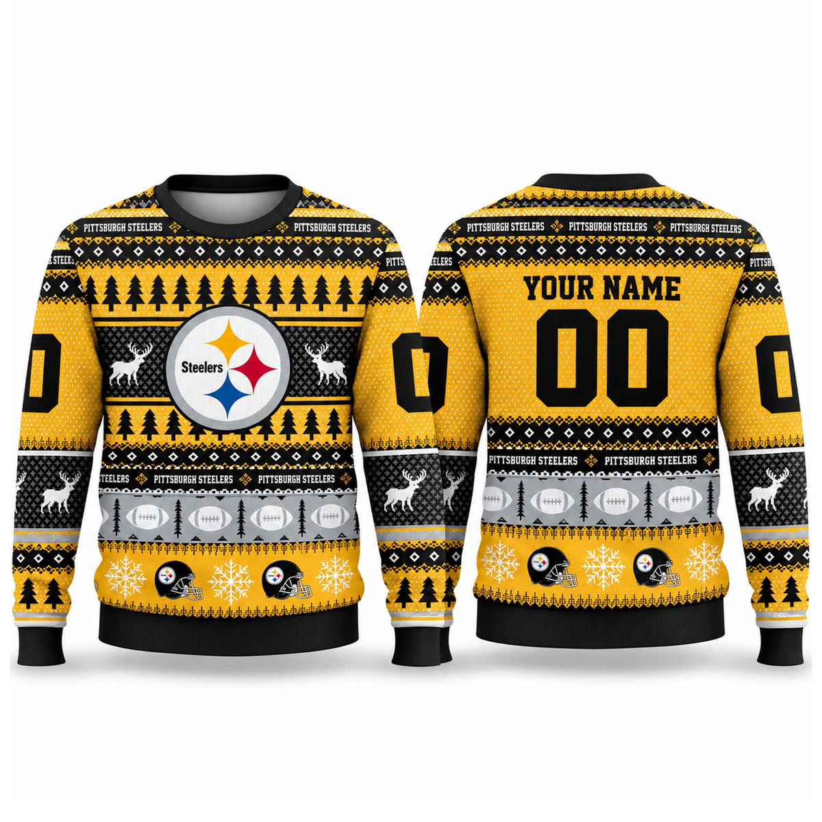 Custom Pittsburgh Steelers 2026 NFL Christmas Ugly Sweater Best Presents For Steeler Nation - Foxy23shop