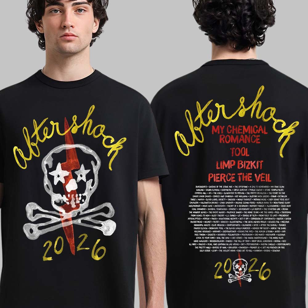 Aftershock Festival 2026 Merch Sacramento CA Stardust Skull T-Shirt Aftershock Festival Clothing - Foxy23shop