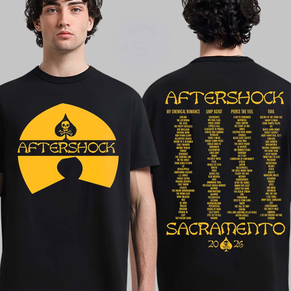 Aftershock Festival 2026 Merch Sacramento CA Wu Tang Clan Style T-Shirt Music Lover Gifts - Foxy23shop
