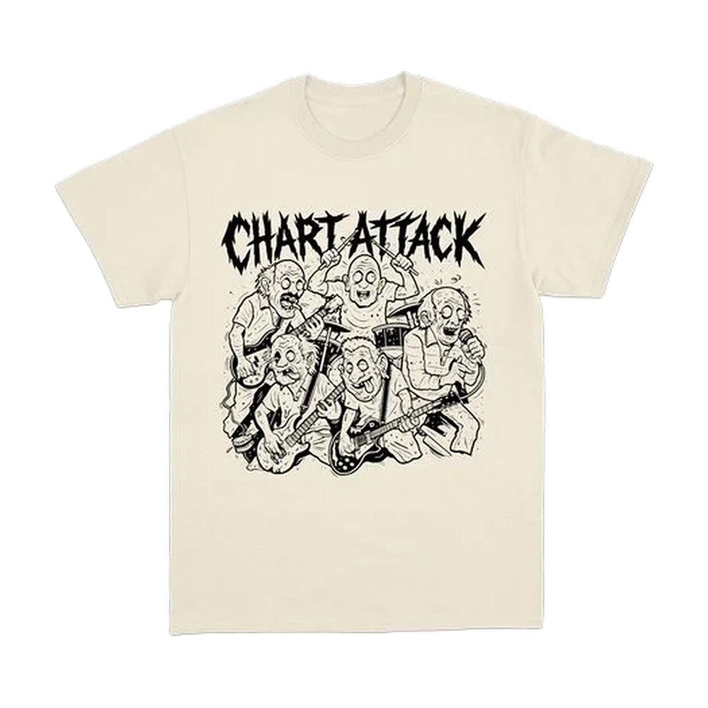 Chart Attack Merch Off White T-Shirt Best Presents For Chart Attack Fans - Foxy23shop