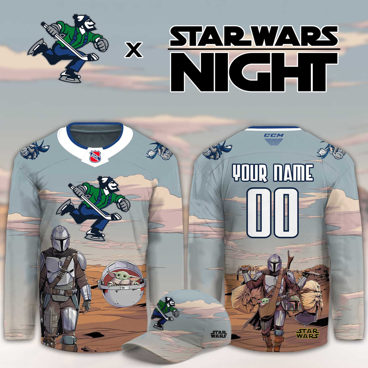Custom Abbotsford Canucks 2026 Star Wars Night Jersey Abbotsford Canucks Merch Great Gifts For Fans - Foxy23shop