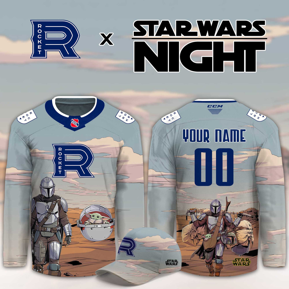 Custom Laval Rocket 2026 Star Wars Night Jersey Laval Rocket Merch Unique Gifts For Fan - Foxy23shop