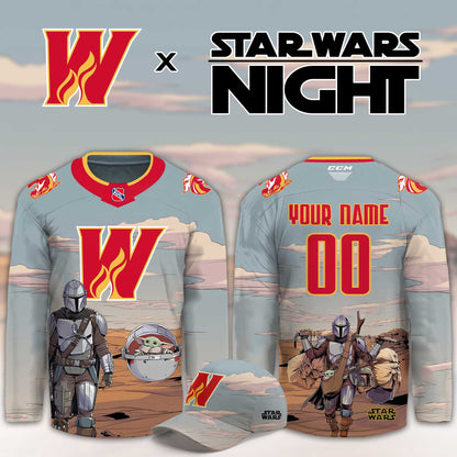 Personalized Calgary Wranglers 2026 Star Wars Night Jersey Calgary Wranglers Clothing Best Fan Gifts - Foxy23shop