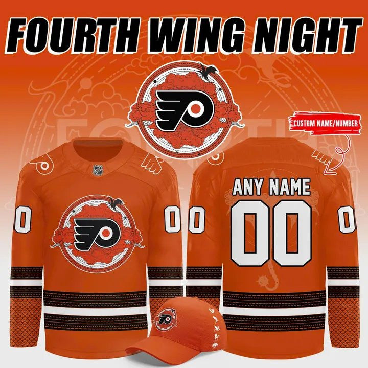 Personalized Philadelphia Flyers Fourth Wing Night Jersey Philadelphia Flyers Gear Gifts For Fans - Foxy23shop
