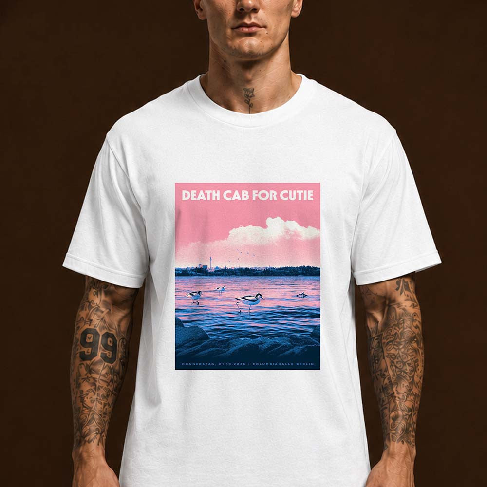 Death Cab For Cutie Berlin DE 2026 Event Poster T-Shirt Death Cab For Cutie Merch Fan Gifts - Foxy23shop