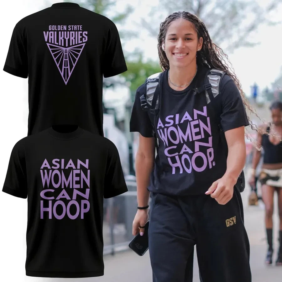 Golden State Valkyries Asian Women Can Hoop T-Shirt Golden State Valkyries Clothing - Foxy23shop
