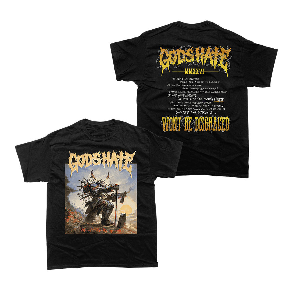 Closed Casket Activities Store Merch Gods Hate Wont Be Disgraced Black Shirt Music Lovers Gifts - Foxy23shop