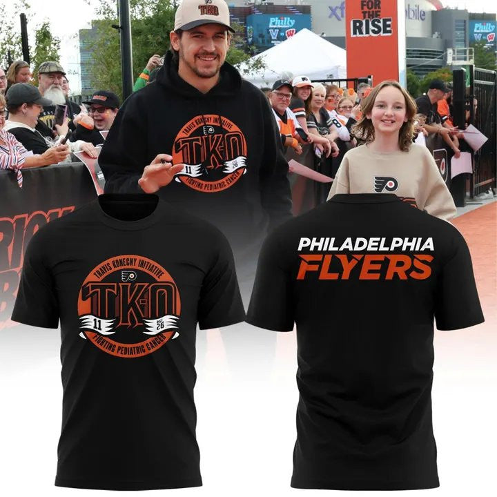 Philadelphia Flyers Merch TK O Cancer T-Shirt Philadelphia Flyers Clothing Fan Gear - Foxy23shop