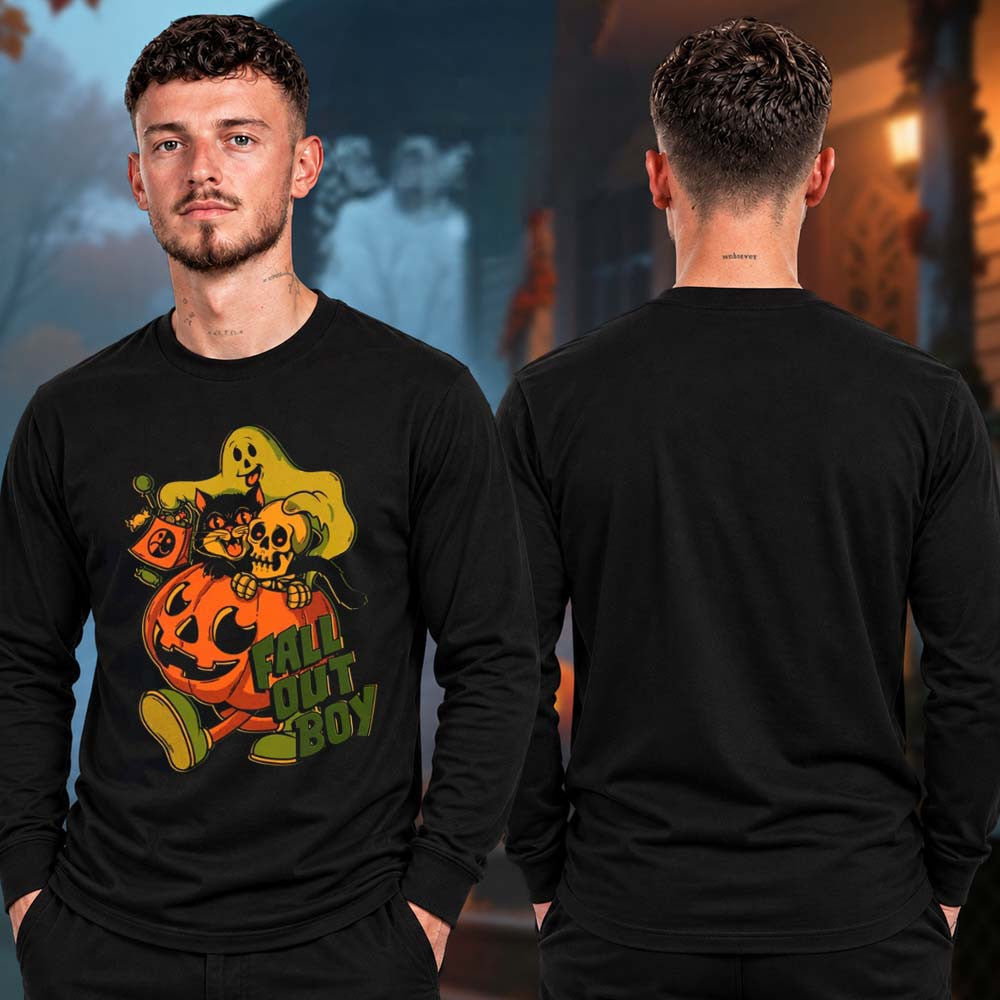 Fall Out Boy Merch Halloween Collection 2026 Trick Or Treat Long Sleeve Shirt Rock Fan Gifts - Foxy23shop