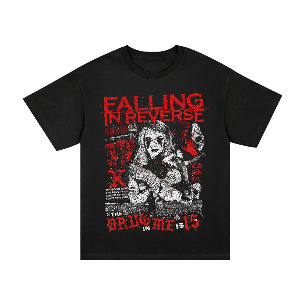 Falling In Reverse Merch The Drug In Me 15 T-Shirt Music Lover Presents - Foxy23shop