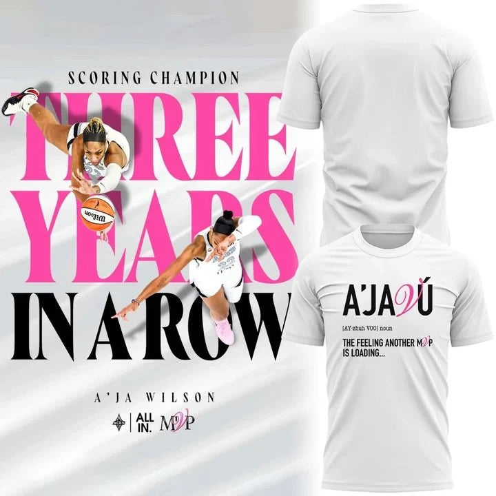 Las Vegas Aces A JA VU 2026 White Shirt Las Vegas Aces Clothes Best Fan Gear - Foxy23shop