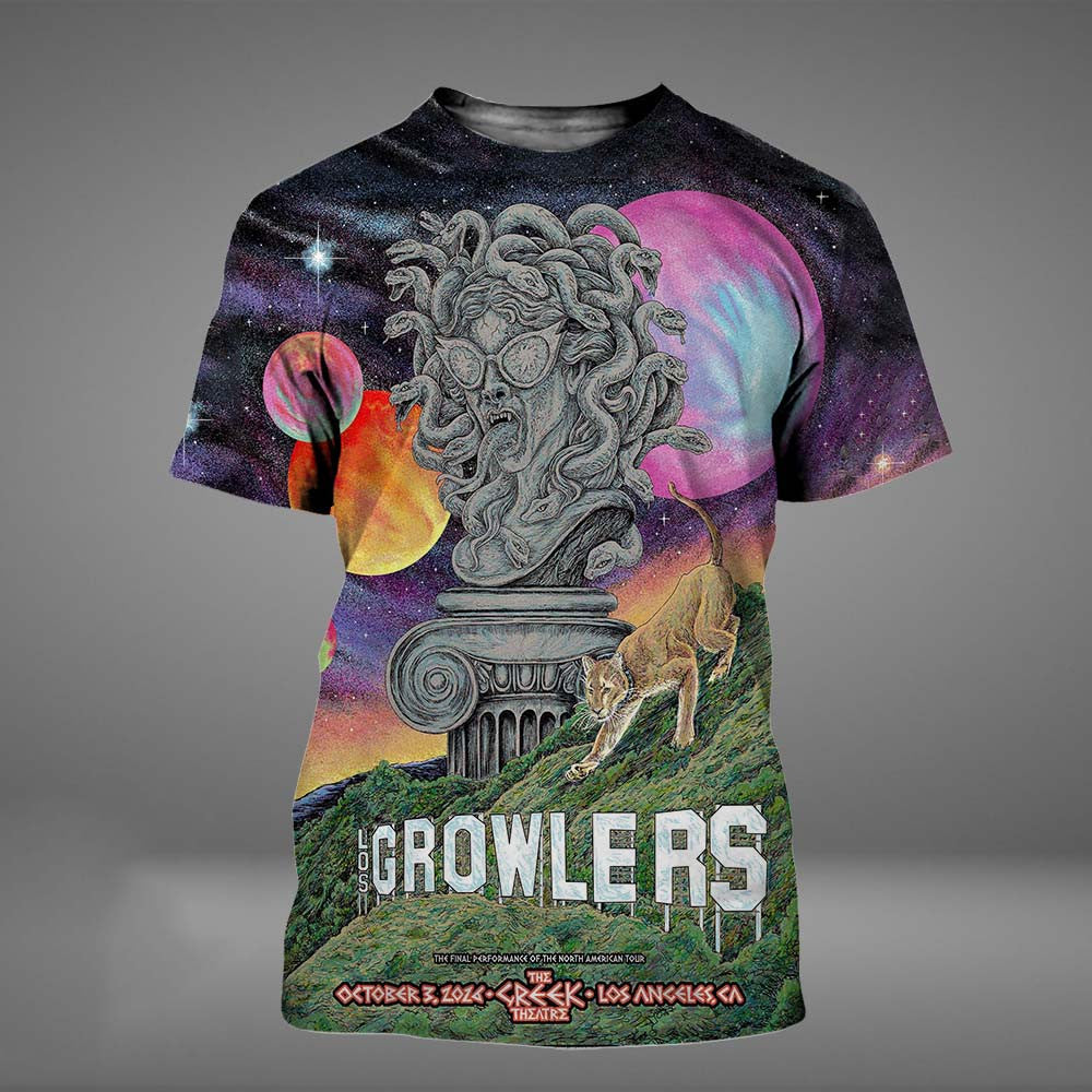Los Growlers Los Angeles CA 2026 Event Poster T-Shirt Los Growlers Merch Gifts For Fans - Foxy23shop