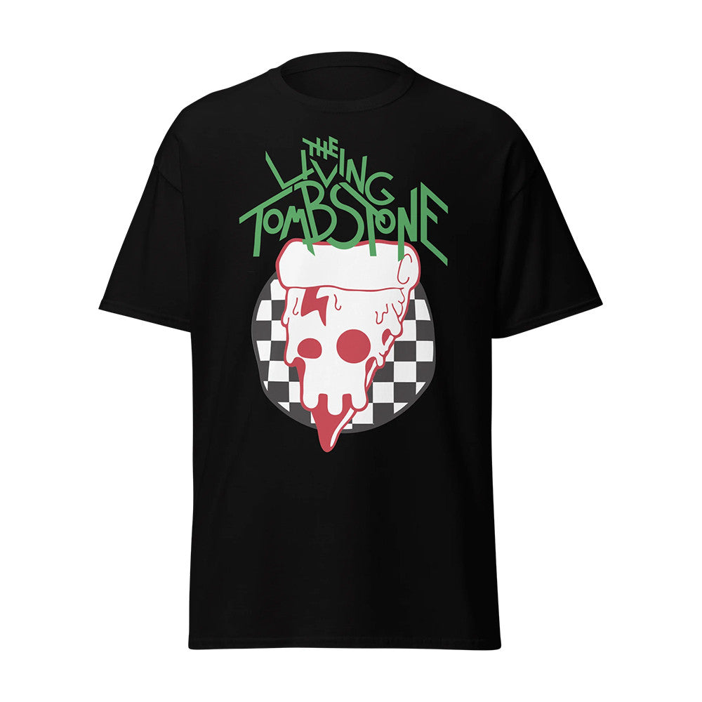 The Living Tombstone Merch Pizza Logo Black Shirt Unique Gifts For Rock Fans - Foxy23shop