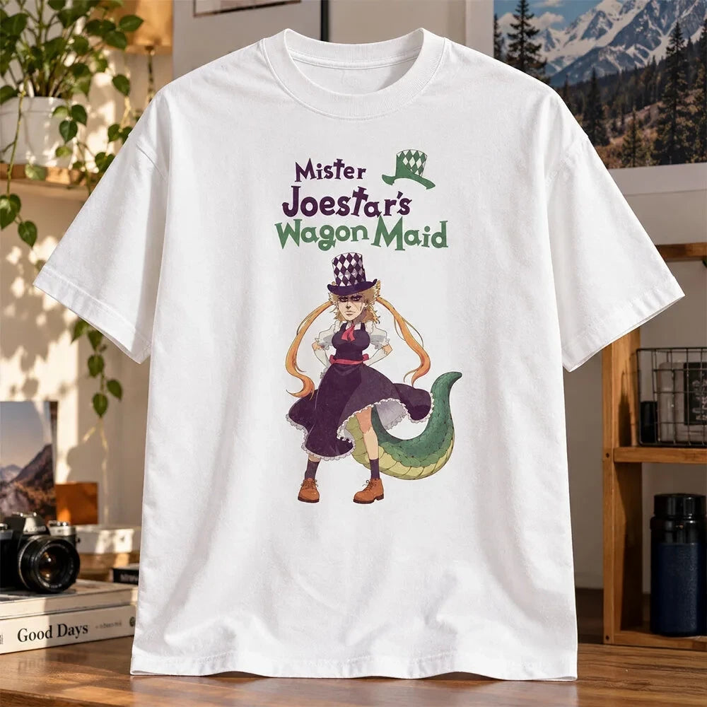 Mister Joestar's Wagon Maid Robert E O Speedwagon T-Shirt JoJo's Bizarre Adventure Parody Shirt - Foxy23shop