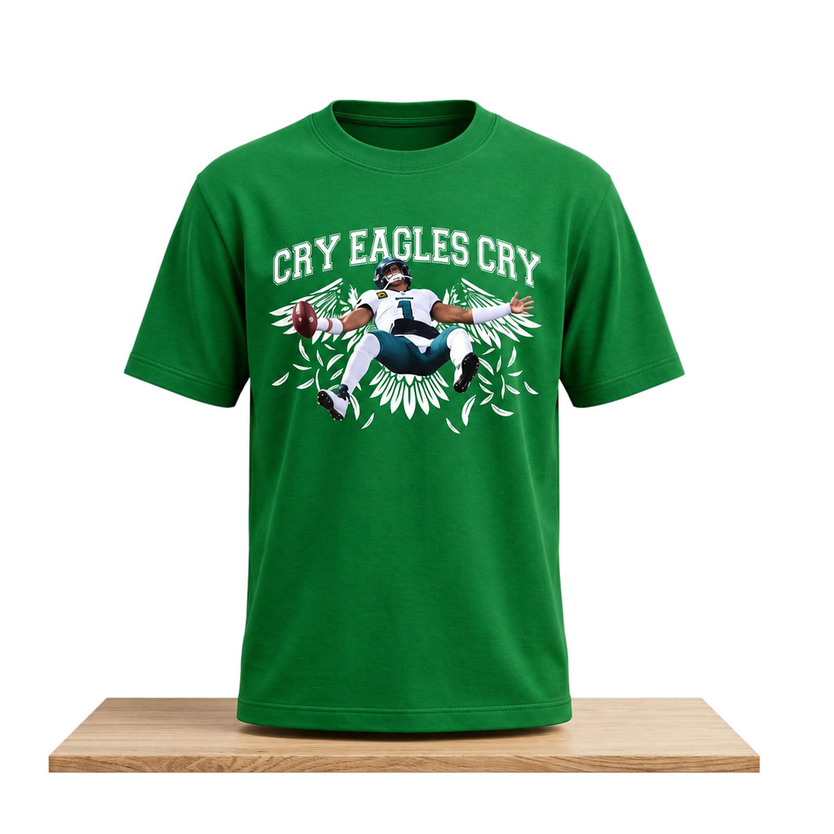 Philadelphia Eagles Merch Cry Eagles Cry Jalen Hurts 2026 T-Shirt Gifts For Football Lover - Foxy23shop