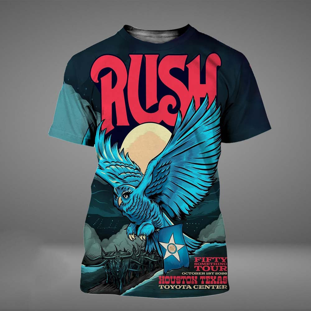 Rush Merch Fifty Something Tour 2026 Event Poster T-Shirt Gifts For Rock Lovers - Foxy23shop