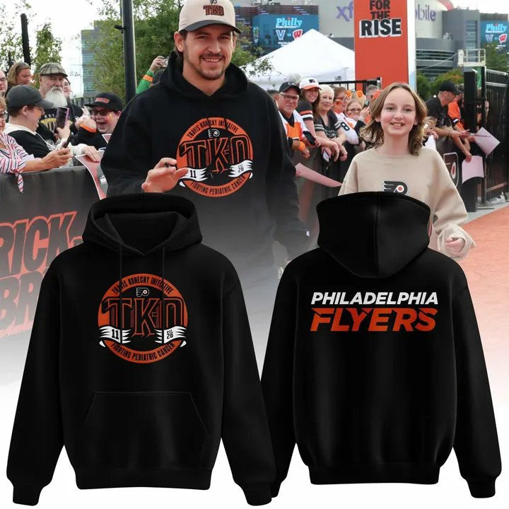 Philadelphia Flyers TK O Cancer Hoodie Philadelphia Flyers Apparel Fan Gear - Foxy23shop