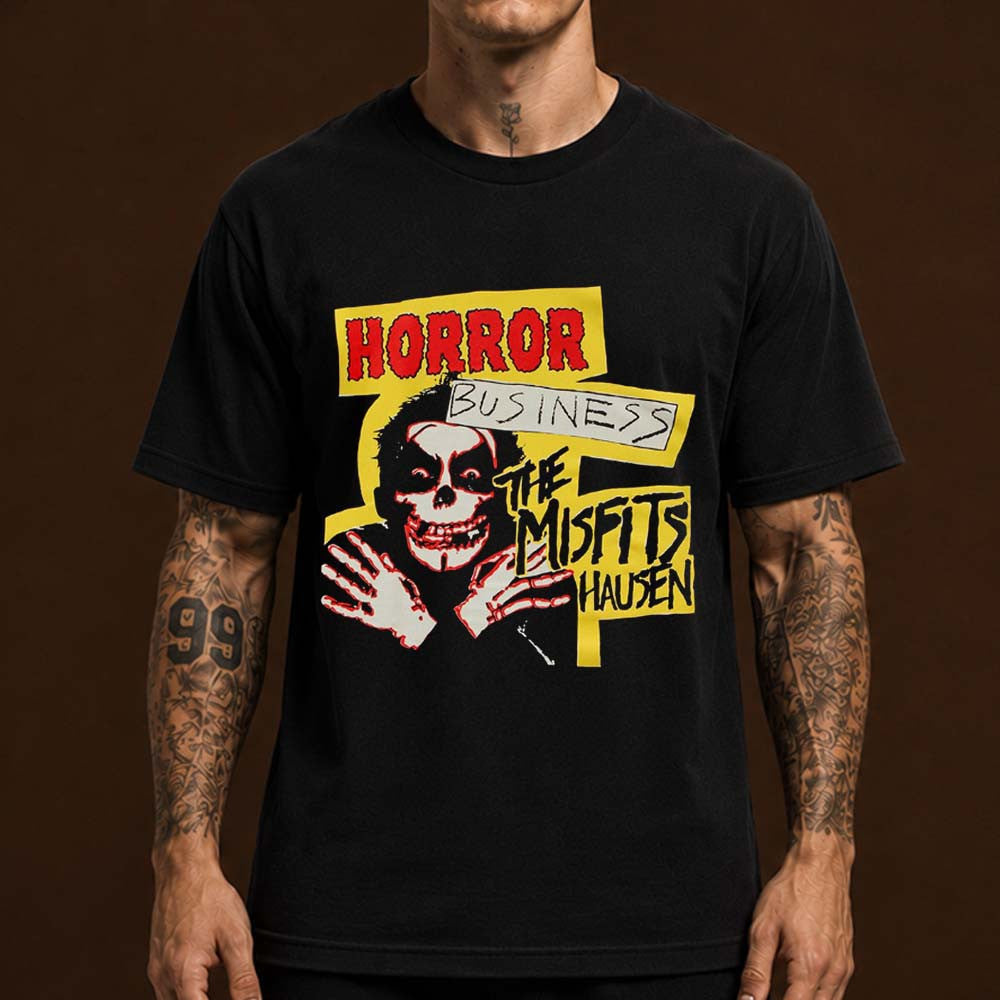 The Misfits X Danhausen Horror Business T-Shirt Misfits Merch Rock Fan Gifts - Foxy23shop