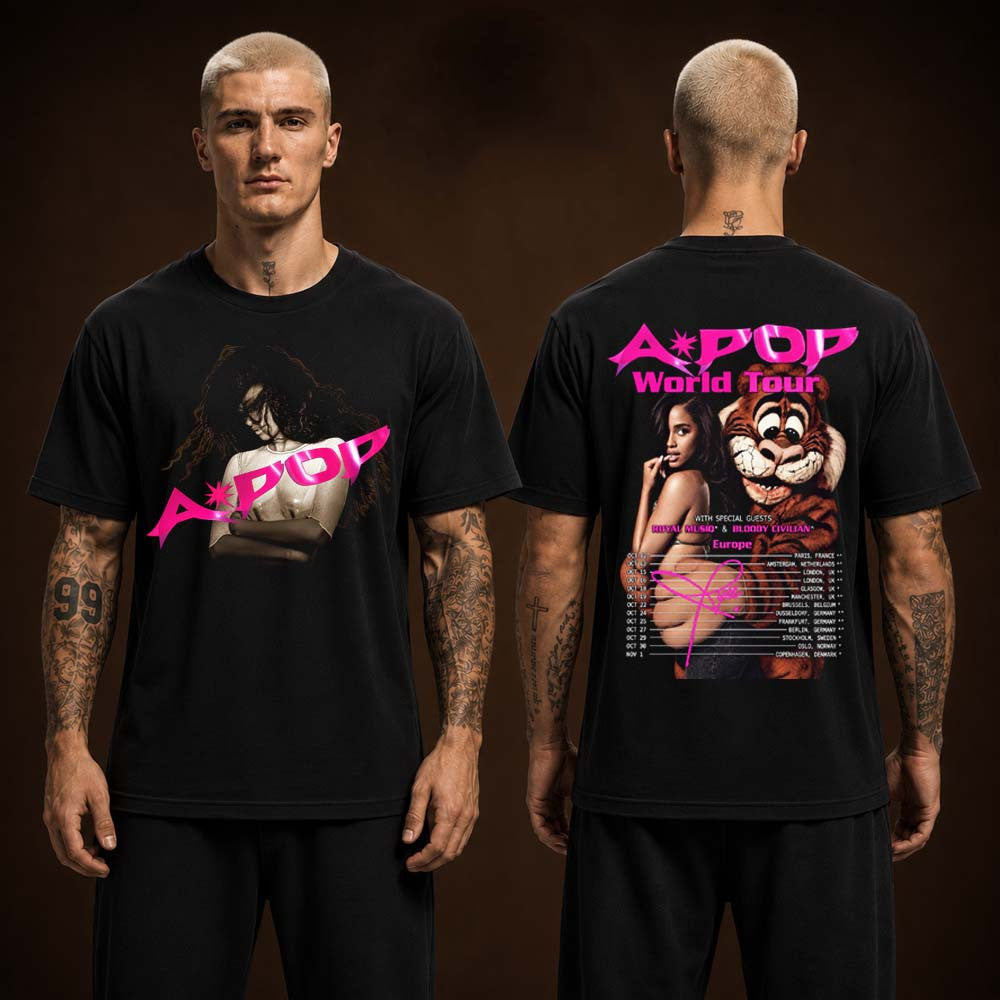 Tyla Merch A POP World Tour 2026 With Special Guests Europe T-Shirt Gifts For Tyla Lovers - Foxy23shop