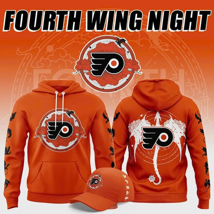 Philadelphia Flyers Fourth Wing Night Hoodie Philadelphia Flyers Hooded Sweatshirt Best Fan Gear - Foxy23shop
