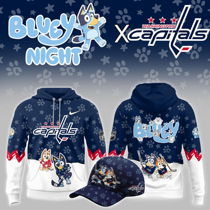 Washington Capitals Bluey Theme Night Game 2026 Hoodie Washington Capitals Apparel Fan Gear - Foxy23shop