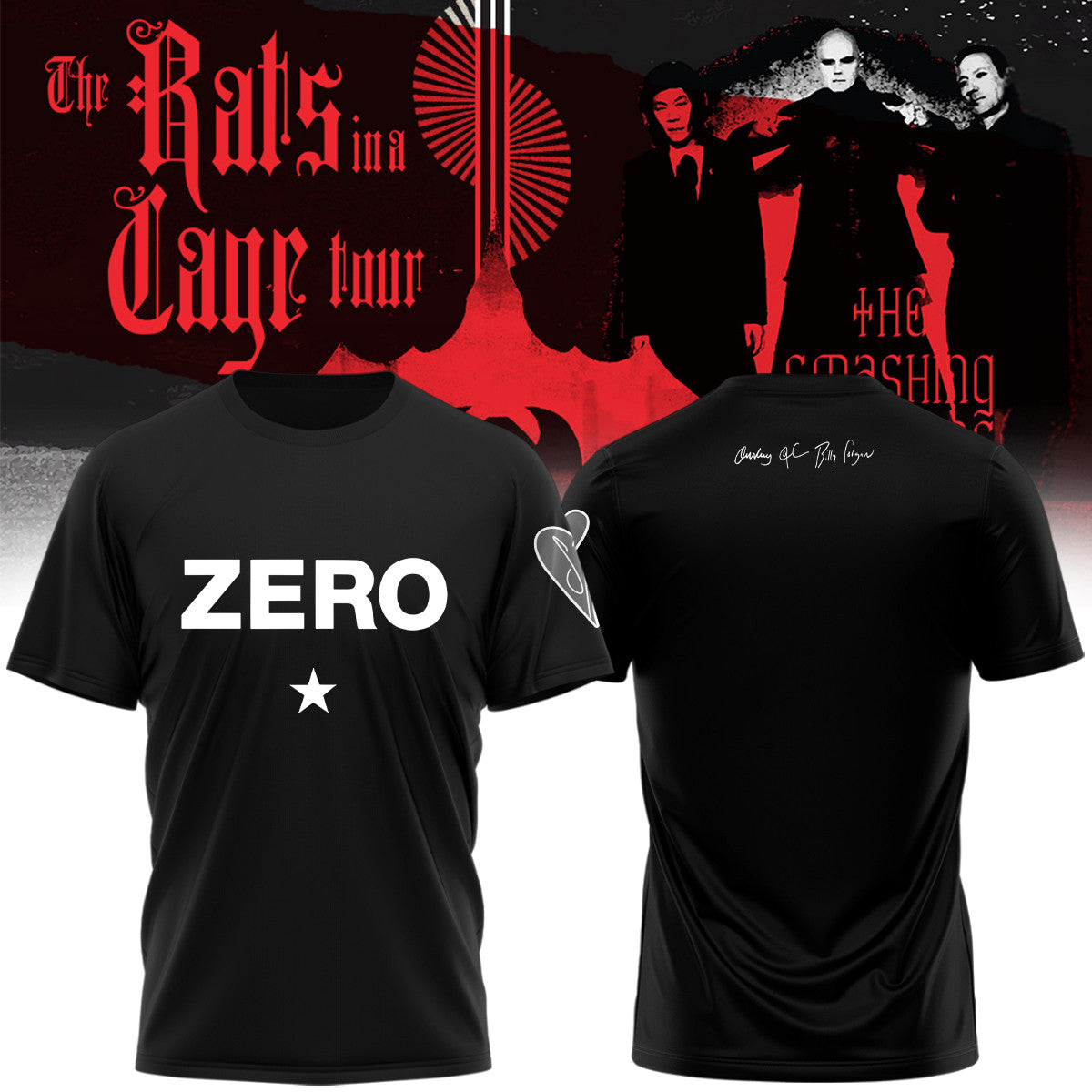 The Smashing Pumpkins Merch The Rats In A Cage Tour Black Shirt Music Lover Presents - Foxy23shop