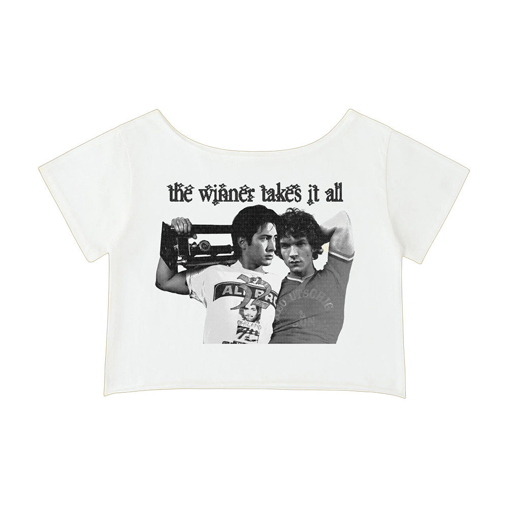 Bug Girl Merch Shoulder Winner Takes It All Cropped Shirt Unique Gifts For Fans - Foxy23shop