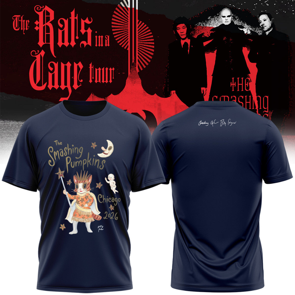 The Smashing Pumpkins Merch The Rats In A Cage Tour Shirt Gifts For Boyfriend - Foxy23shop